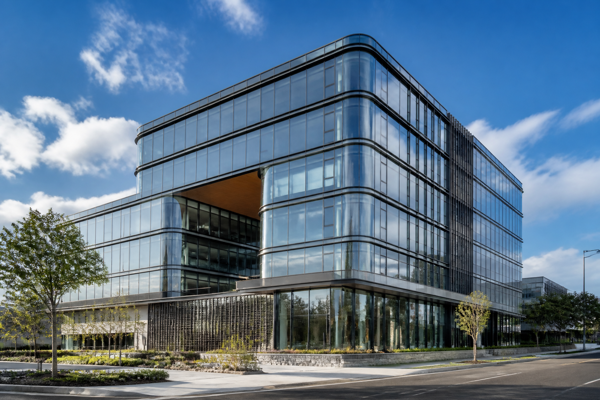 Modern commercial office building in Brisbane